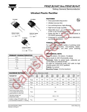 FES16BT-E3/45 datasheet  